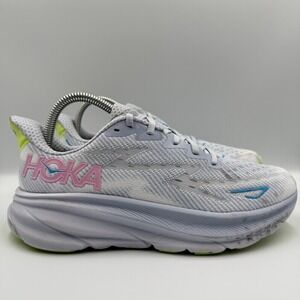 Hoka Clifton 9 Womens 8.5 Running Shoes Ghost Glass Silver 1127896 GLLS